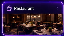 Restaurant website example